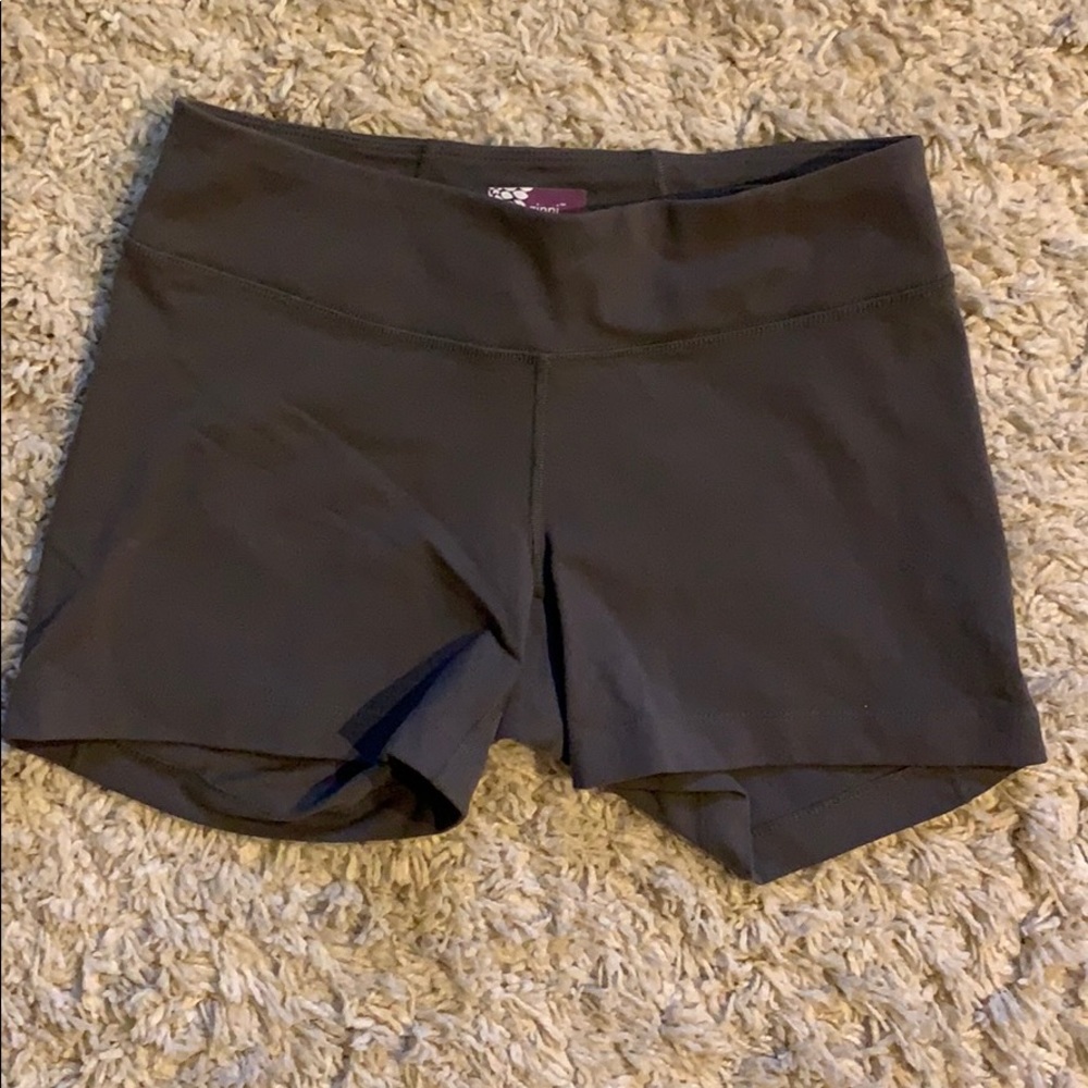 Zinni by Garnet Hill Grey Biker Shorts